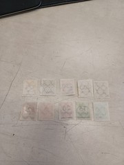 Lot Of 10 Antique Stamps 1920’s Germany, Stamps in the Hyperinflation Crisis