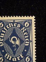 Old Vintage 1922 Germany Stamp Mi 189 Post Horn Mint Not Hinged