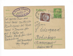GERMANY 1934 Post Card sent from Leipzig to Denmark – Slogan Cancel