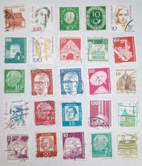 Germany: 25 Used Stamps Deutsch Bundespost. (Po78)