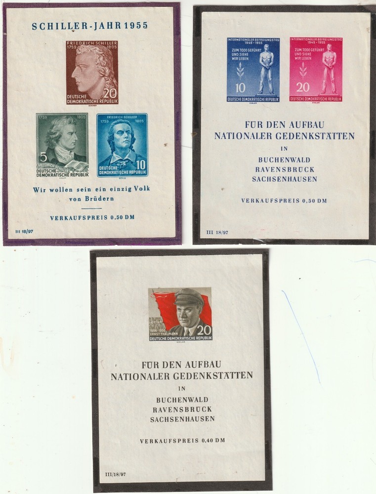 German Democratic Republic – Lot 46: (1955/56) Scott 2024 Catalog Value $41.00
