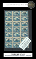 REPLICA of Sheet TOGO (BRITISH) 1914 Inverted ovp