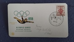 COVER AUSTRALIA XVI OLYMPIAD MELBOURNE 1956 ATHLETICS ( F5793)