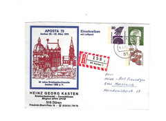GERMANY Registered Cover (Stationery) sent from Aachen to Merzenich – APOSTA 75