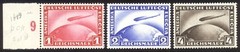 GERMANY #C35-37 Mint NH – 1928 Zeppelin Set