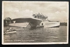 1932 Konstanz Germany RPPC Postcard Cover DOX Dornier Seaplane