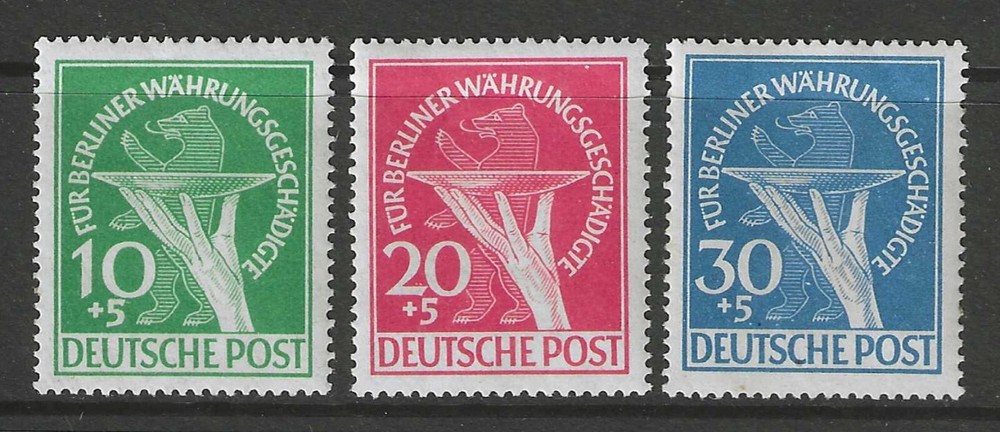 Germany 1949 Berlin West complete set semi postal issues mint**, $ 409.00