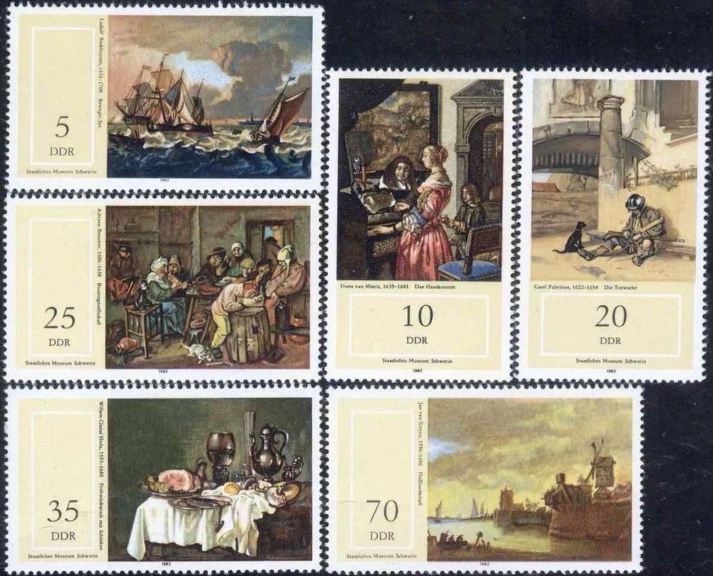 HDDM30STAMP Germany 2284 MNH 1982 Century Paintings National Museum set of 6