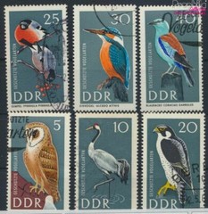 DDR 1272-1277 (complete issue) fine used / cancelled 1967 Birds (9770844