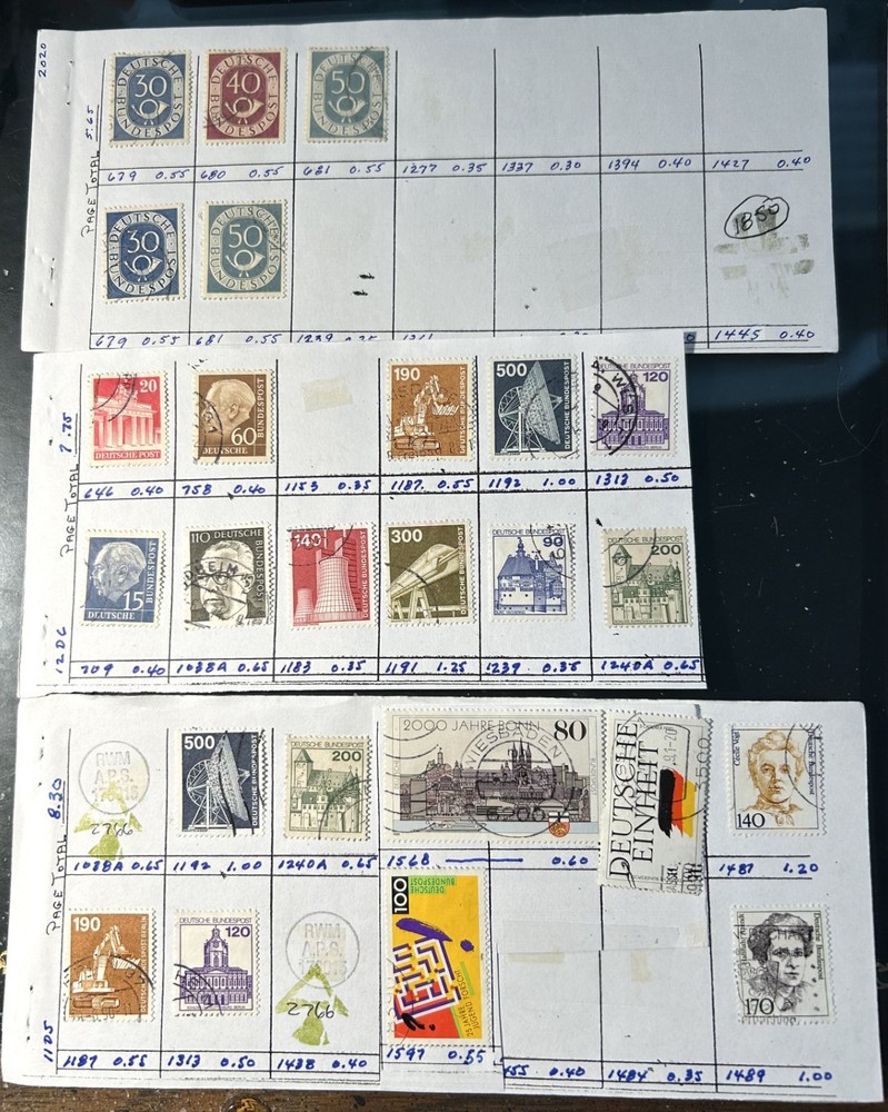 WEST GERMANY, 80+ from Retired CV-based Trading Circuit, Minor Duplication