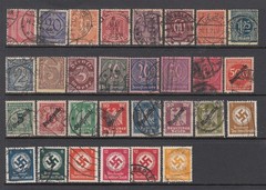 Germany WW1 and WW2 OFFICIALS – Back of the Book Issue (USED) NICE