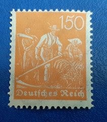 Stamp Germany Deutsches Reich 150 Pfennig 1921 Mi. Nr. 189 WZ 2 (23383)