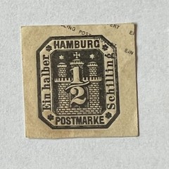 1800’s HAMBURG GERMANY LOT MINT & USED STAMPS #2