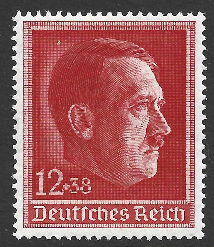 GERMANY 1938 Sg 652, 12 pf + 38pf Carmine Red, Unmounted Mint. {TT186-62}