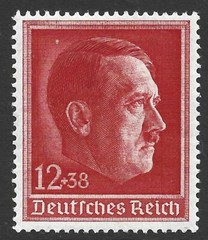 GERMANY 1938 Sg 652, 12 pf + 38pf Carmine Red, Unmounted Mint. {TT186-62}