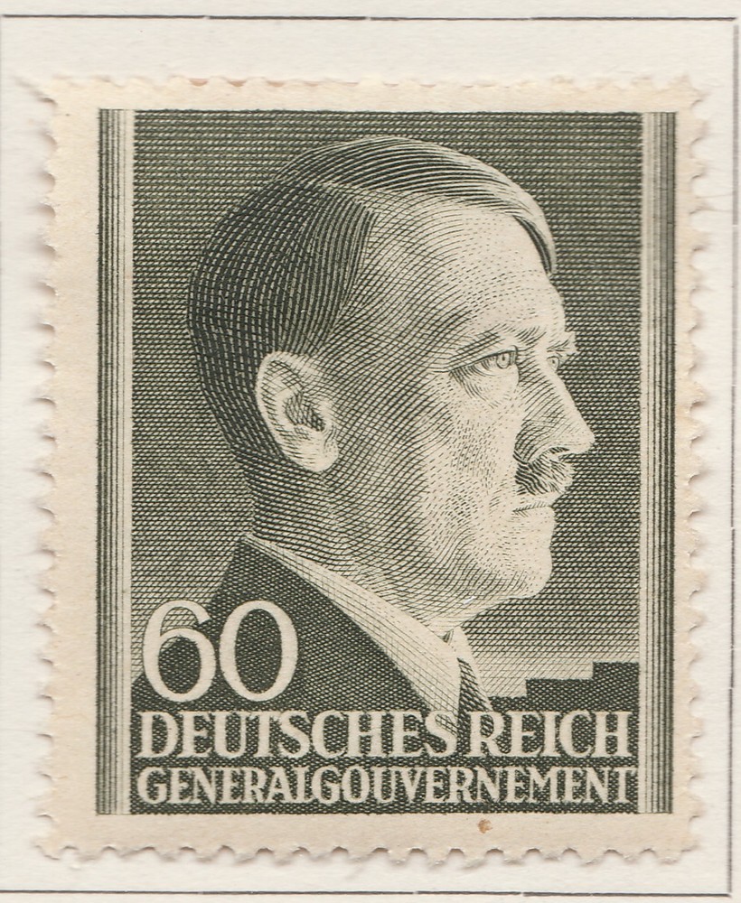 Germany WWII General Government 1942 60gr Perf 12 1/2 MH* A30P40F45329