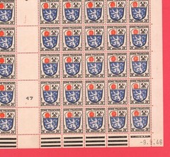 Stamps: Germany 1946 French Zone, Saarland, 24pf, Sc #4N9. NEW. MNH. OG. ST10