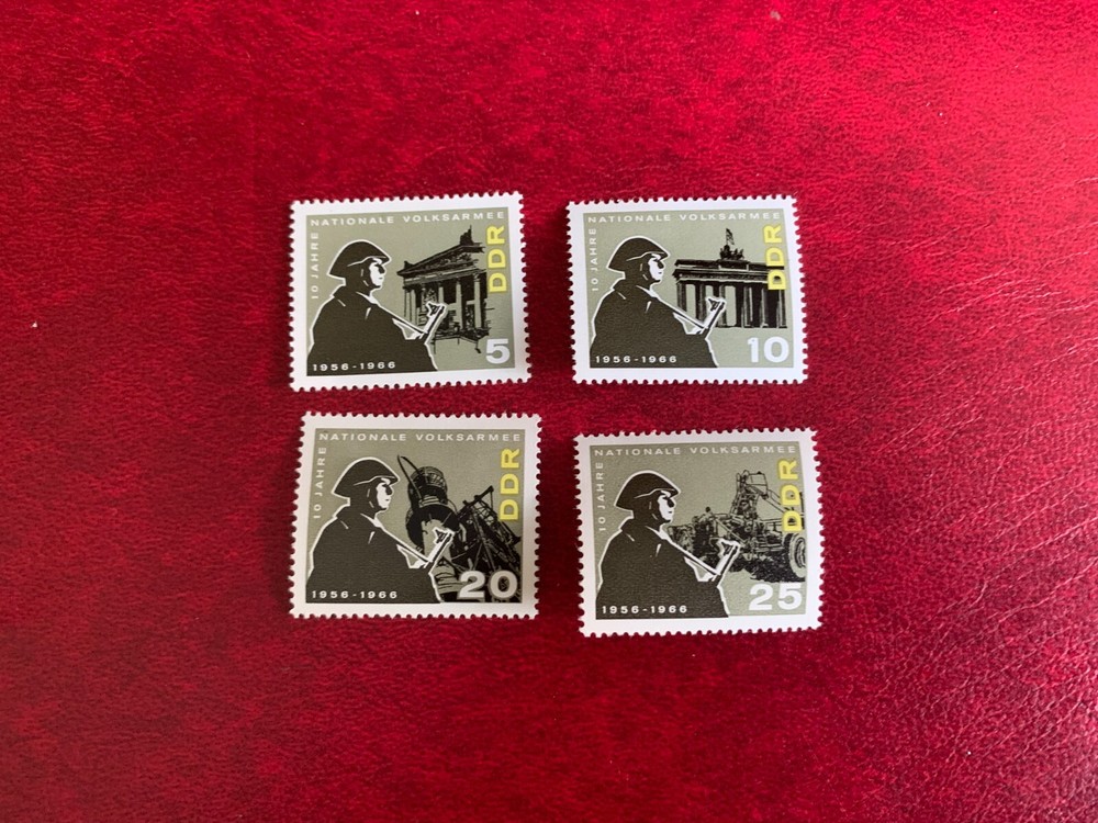 GERMANY EAST DDR 1966 MNH NATIONAL PEOPLE’S ARMY COMBINE HARVESTER BRANDENBURG