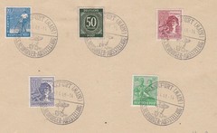82126-GERMANY 1948 ALLIED OCCUPATION ON 6 LEAFS – SCANS IN DESCRIPTION