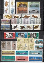 East Germany GDR DDR 1982 – complete year set + Luther minisheet – MNH