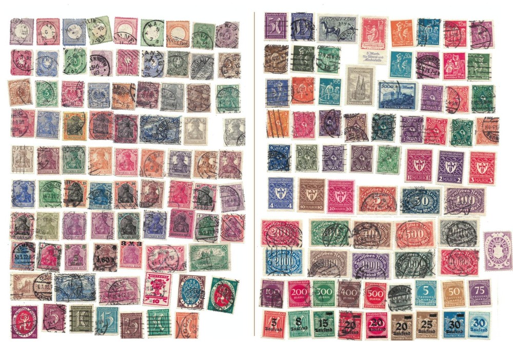 GER001 GERMANY Deutschland 2190 different stamps *used/mint* VERY MANY BETTERS!