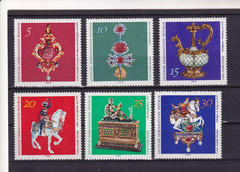DDR MNH ** 1682-7 Scott 1306-11 Art treasures Dresden