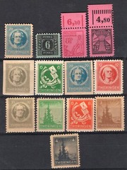 GERMANY LOT, 13 DIFFERENT STAMPS, 2nd WAR, EXCELLENT!