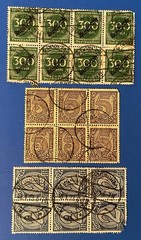 20 Used Postage Stamps from Germany 1920 to 1923