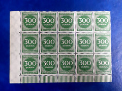 Germany Stamps Deutsches Reich 15x 300 Mark 1923 Block Mi. Nr. 270 (23562)