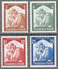 German 3rd Reich 1935 Mi# 565-568 MH * (FREE SHIPPING)