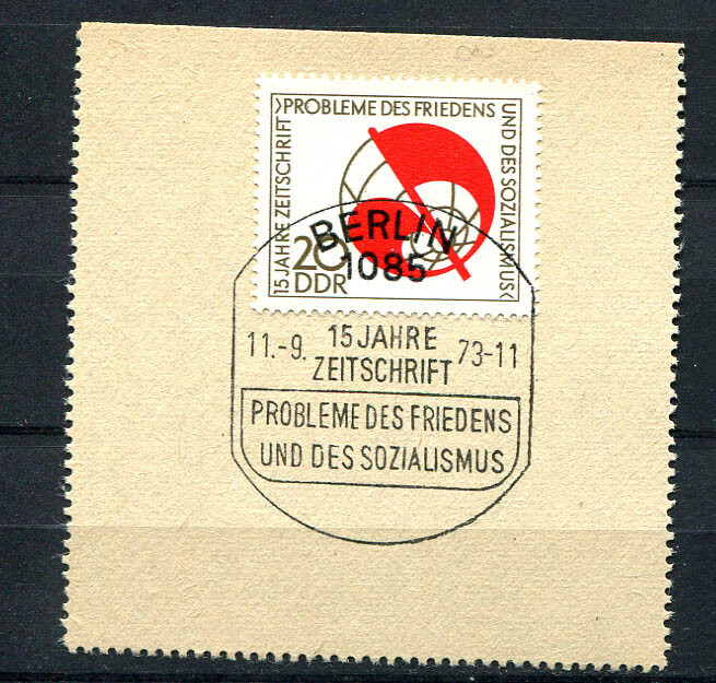 Germany – DDR : Review anniversary stamp from 1973 – first day cancel