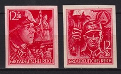 GERMANY REICH 1941. Mi.# 909U/910U IMPERFORATE SET MINT NEVER HINGED