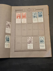 Rare Antique German Seemanns Portrait Stamp Album 300+ Historical Stamps