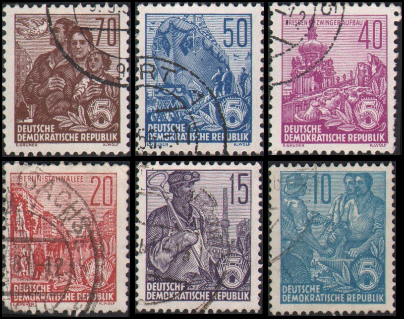 German Democratic Republic #227-230A set Used