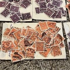 1922-1923 HUGE INVESTOR’S LOT OF GERMANY POSTHORN (ONE COLOR) STAMPS