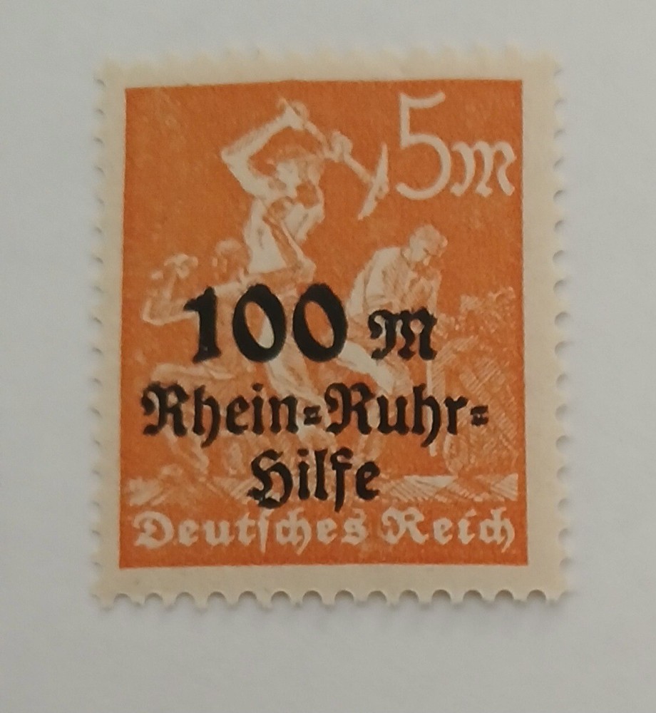 GERMANY – #B 5 – 1923 – SURCHARGE 5m + 100m – MNH