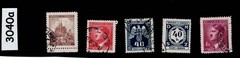 Stamps Adolf Hitler & Officials Germany Czech occupation of BaM WWII #3040a