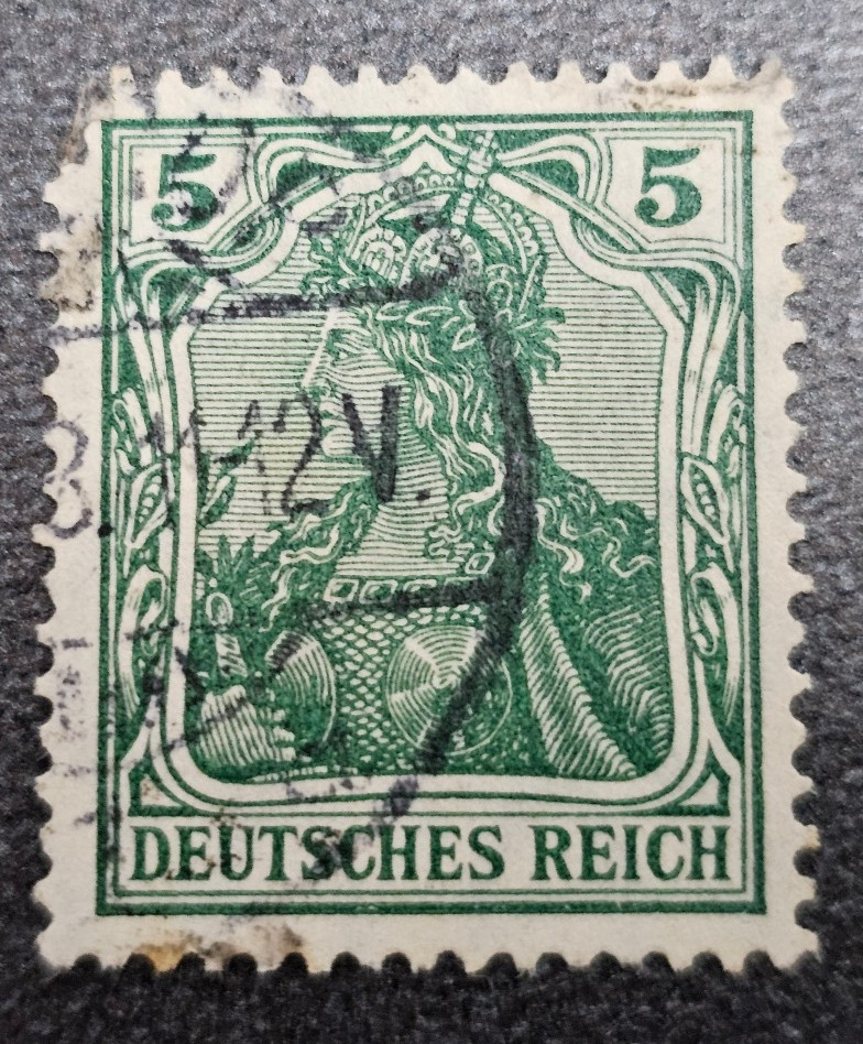Stamp Germany Deutsches Reich Germania 5 Pfennig 1905 Mi. Nr. 85 [🇩🇪39672-2]