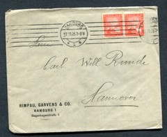 German Reich : Company cover from 1925 – Hamburg – used