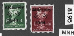 MNH stamp set B286-287 Modern Fantasy Overprints Dresden Goldsmith society #8195