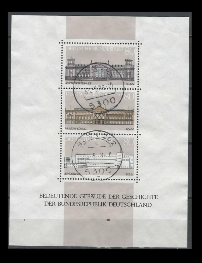 Germany 1466 Reichstag, Berlin – (Souvenir Sheet, of 1986)
