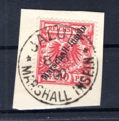 Marshall-I. 3I Stamp Sort II Gest. Luxury Letter Piece BPP 200EUR (CA5423)