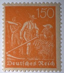 Travelstamps: 1922 Germany Deutsches Reich 150pf Stamp Scott #175/Mi 189 MOGNH.