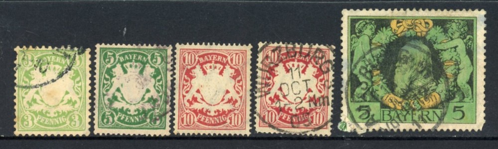 BAYERN between #38-92, / 22-8-2b / used/Mint
