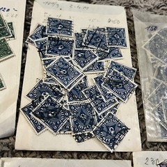 1922-1923 HUGE INVESTOR’S LOT OF GERMANY POSTHORN (ONE COLOR) STAMPS