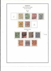 Germany Back of Book Collection 1903-1955 on 12 Album Pages, Airmail +