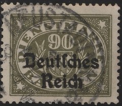Stamp Germany Official Mi 040-50 Sc O58-68 1920 Dienst Reich Bavaria WWII Used