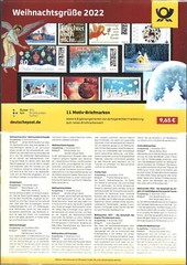 Germany Stamps Closed Pack Thematic Christmas 11 Stamps MNH $$