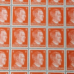 1941 8 Pfenning German Adolph Hitler Full Stamp Sheet WW2 Third Reich 109