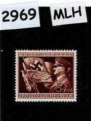 MLH stamp B252 10th anniversary Hitler assumes power over Germany 1944 #2969